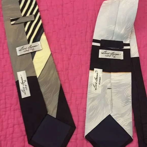 Bob Belmont vintage Olympian Colorful Abstract Ties ( set of 2)